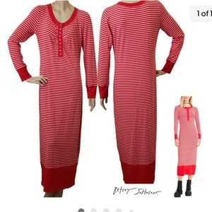 Betsey Johnson Henley maxi dress nwt M